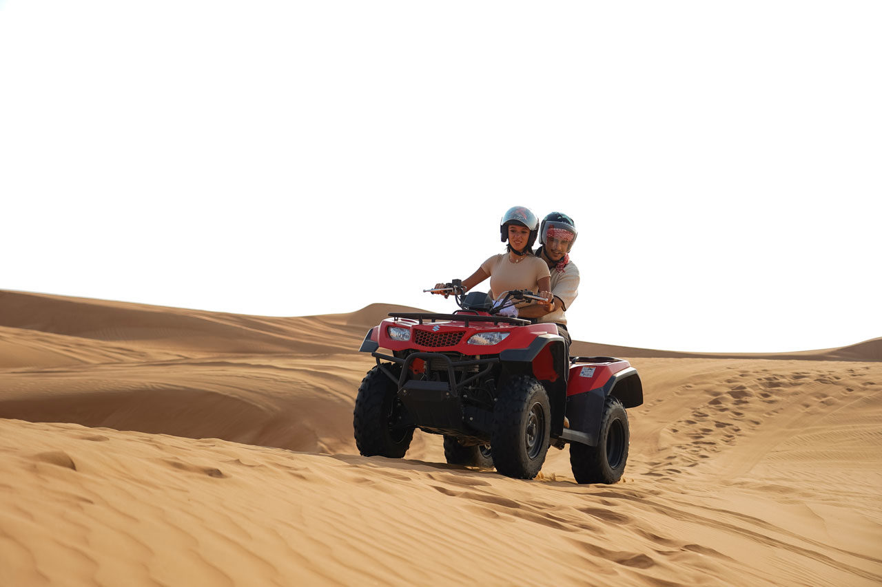 Dubai: Quad Bike Safari, Camels, & Camp with BBQ Dinner